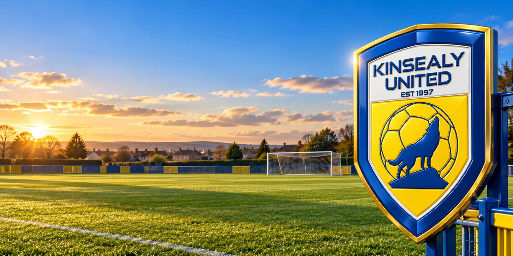 Kinsealy United FC football ground and club crest